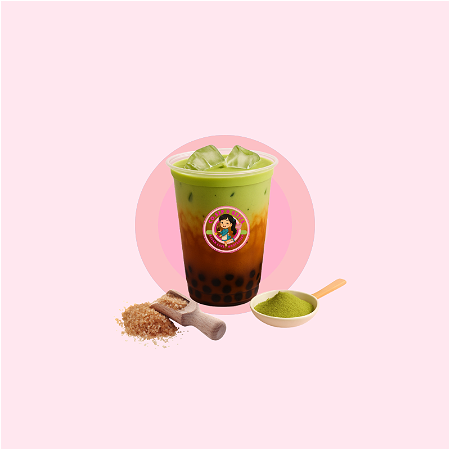 Matcha brown sugar milk tea