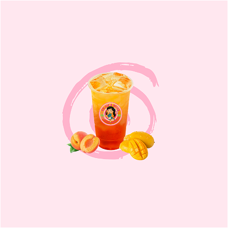 Peach mango fresh tea