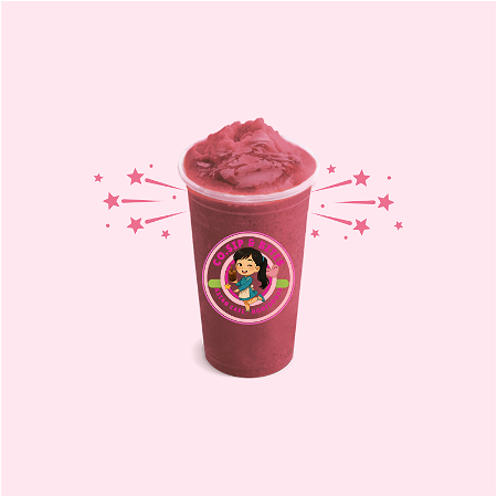 Watermelon bubble tea slush