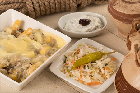 Gyros kapsalon met salade