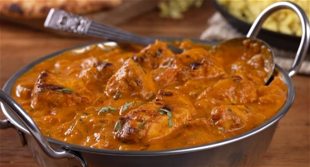 Malai chicken tikka curry (medium pikant)