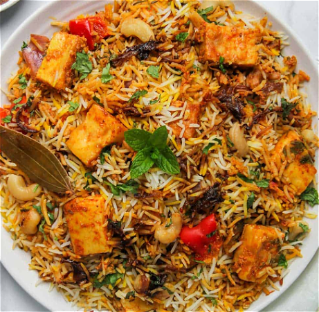 Paneer biryani