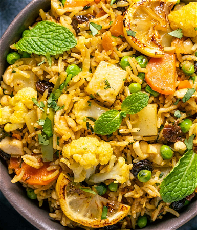 Vegan Vegetable biryani