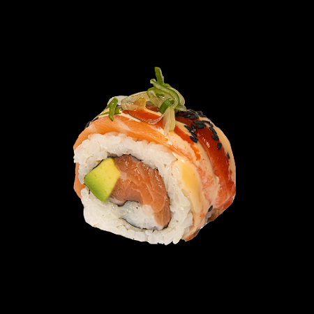 soft shell spicy salmon roll