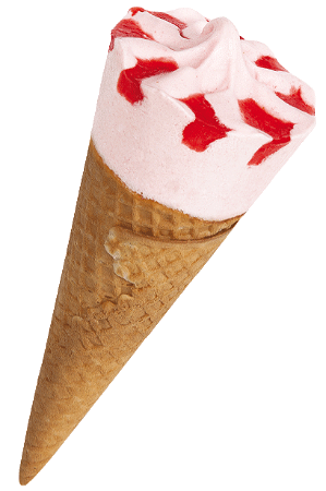 cornetto aardbei 