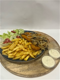 schnitzel menu xl met champignon en ui