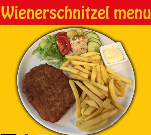 Wiener schnitzelmenu