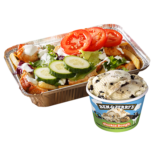 Kapsalon shoarma met Ben & Jerry's 100ml