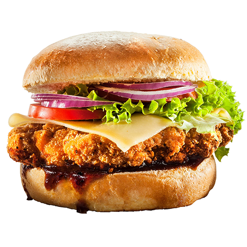 Memphis sweet and smokey chicken burger