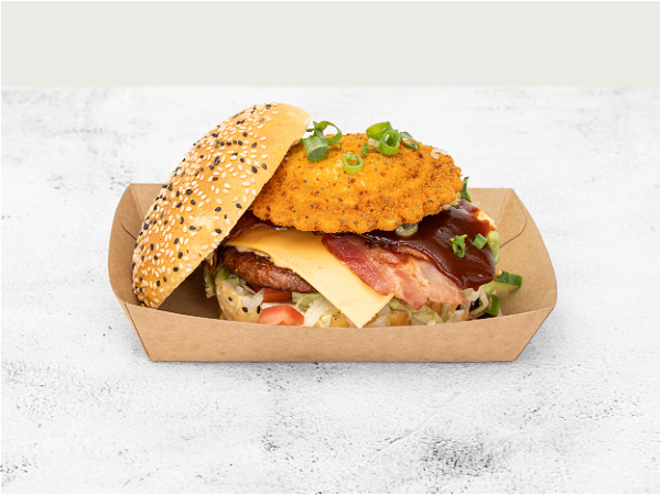 Nieuw! BBQ Bacon Cheesy burger