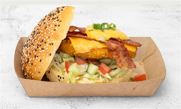 Crispy chicken burger
