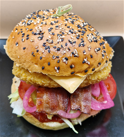 Crispy chicken burger de Lekpoort