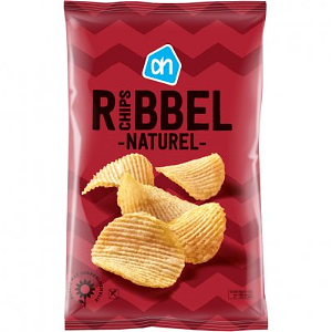Naturel ribbel chips