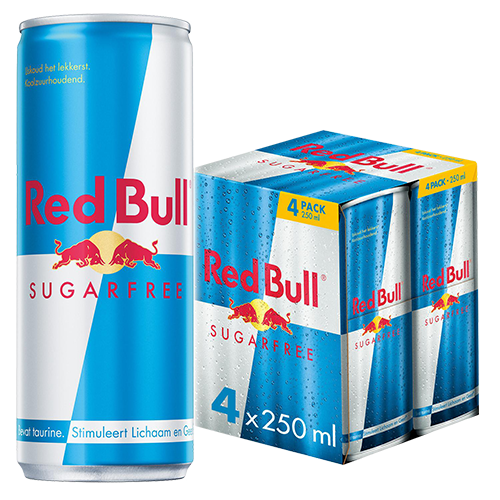 Red Bull Energy Drink Sugarfree 4x250ml