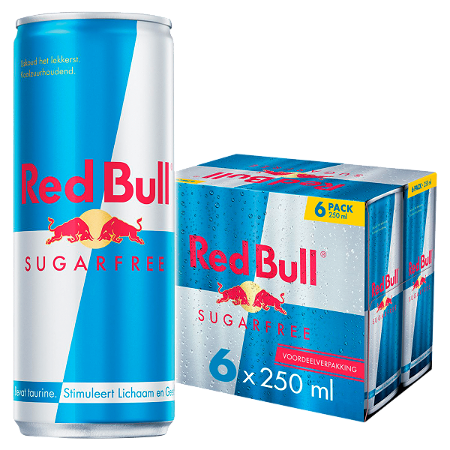 Red Bull Energy drink suikervrij 6x250ml