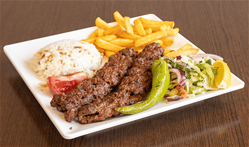 Schotel Adana Kebab (pittig)