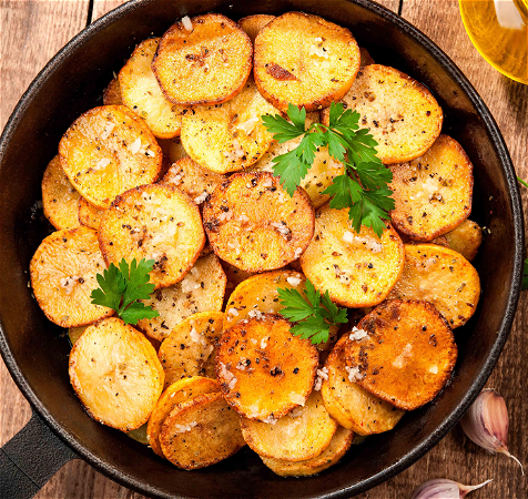 Portie aardappels