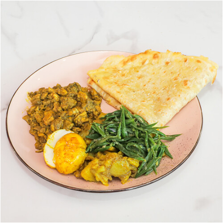 Roti met kerrie kipdijfilet