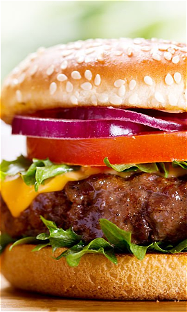 Broodje kip cheeseburger