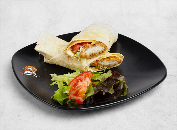 Chicken tenders wrap honey mosterd
