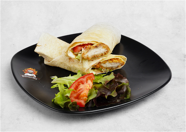 Chicken tenders wrap sweet chili