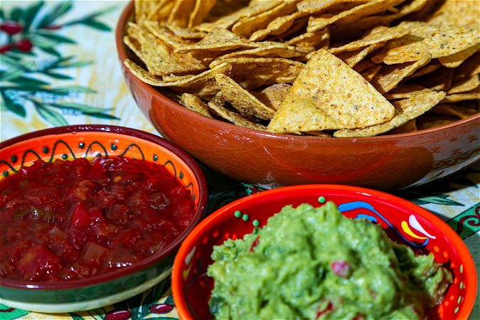 Totopos Y salsa