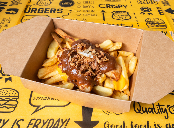 Loaded Fries Chicken Saté 