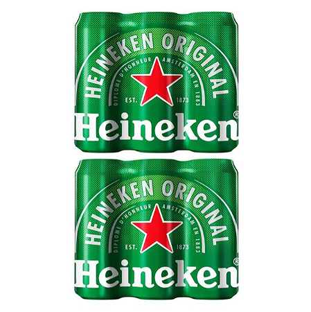 2X Heineken Six Pack 6x33cl