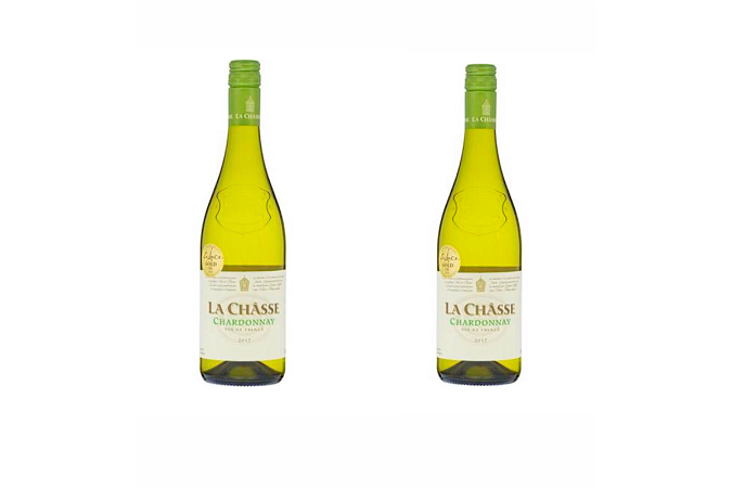 2x La Châsse Chardonnay 75CLWitte wijn/White Wine