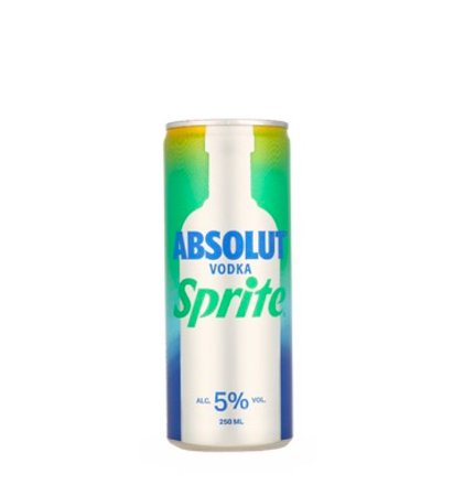 Absolut Vodka & Sprite 25cl