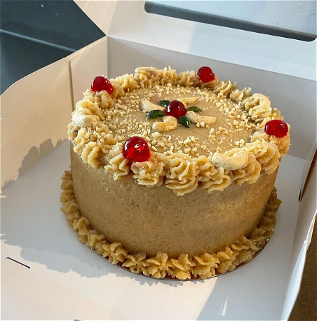 Cashew taart (Alleen vooruitbestellen minimaal 5 dagen) 