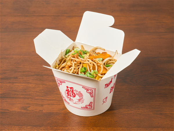 Wok gebakken noedels