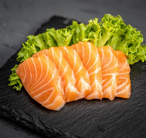 Salmon sashimi