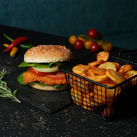 Chicken burger menu