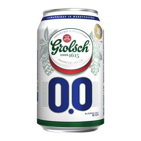 Grolsch 0.0% blikje 330ml