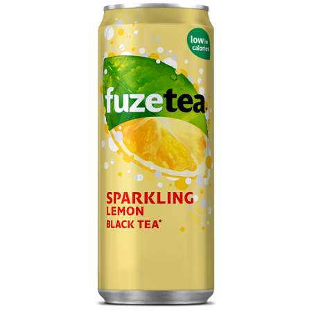 Fuze tea sparkling lemon black tea