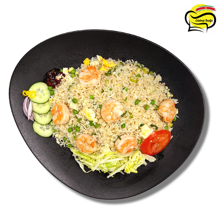 Witte nasi garnalen