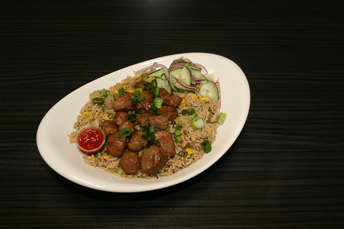 Fried rice beef