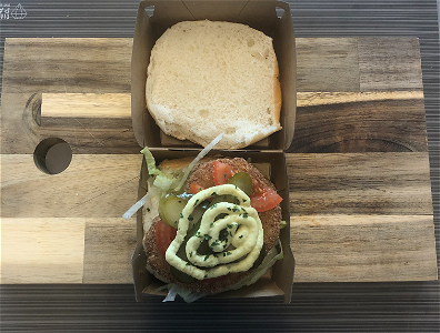 Broodje kipburger (ook vegatarisch)