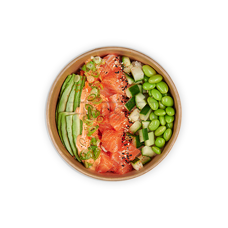 Poke bowl spicy salmon