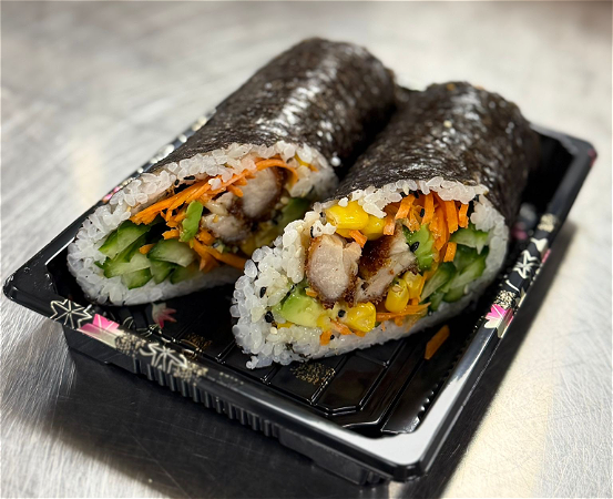 Burrito met gefrituur kip