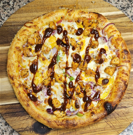 Pizza BBQ Pollo cheddar 26cm