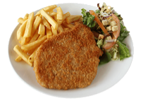 Wiener schnitzel menu