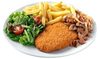 Hawaï schnitzel menu