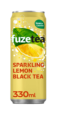 Fuze ice tea lemon black blikje