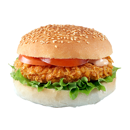 Crunchy spicy kipburger