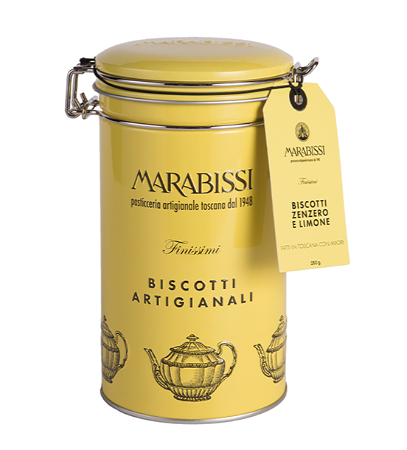 Marabissi Biscotti zenzero e limone in latta
