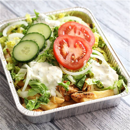 Grote kapsalon döner