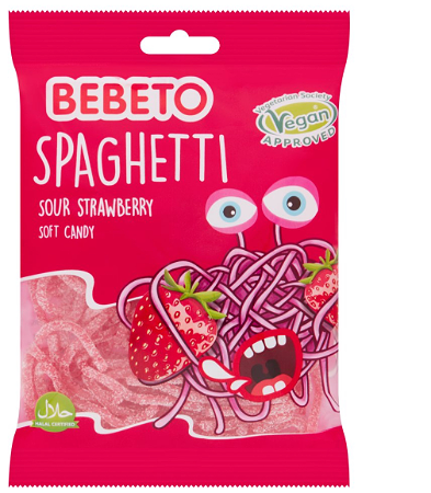 Bebeto spaghetti strawberry sour