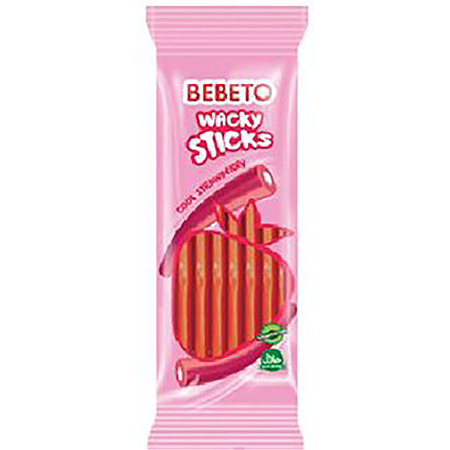 Bebeto wacky sticks cool strawberry